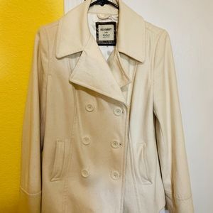 Old Navy cream coat